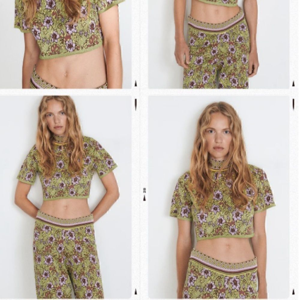 Cupcakes & Cashmere silk like pull on wide leg floral Palazzo Pants- NWOT- XS - Picture 12 of 12